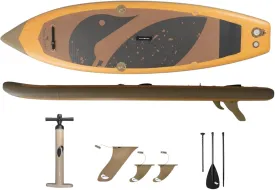 Paddle North Play Inflatable SUP Includes Pump, Adjustable Paddle, 3 Fins, and Shoulder Strap - 9 ft 11 in Lightweight and for All Skill Levels