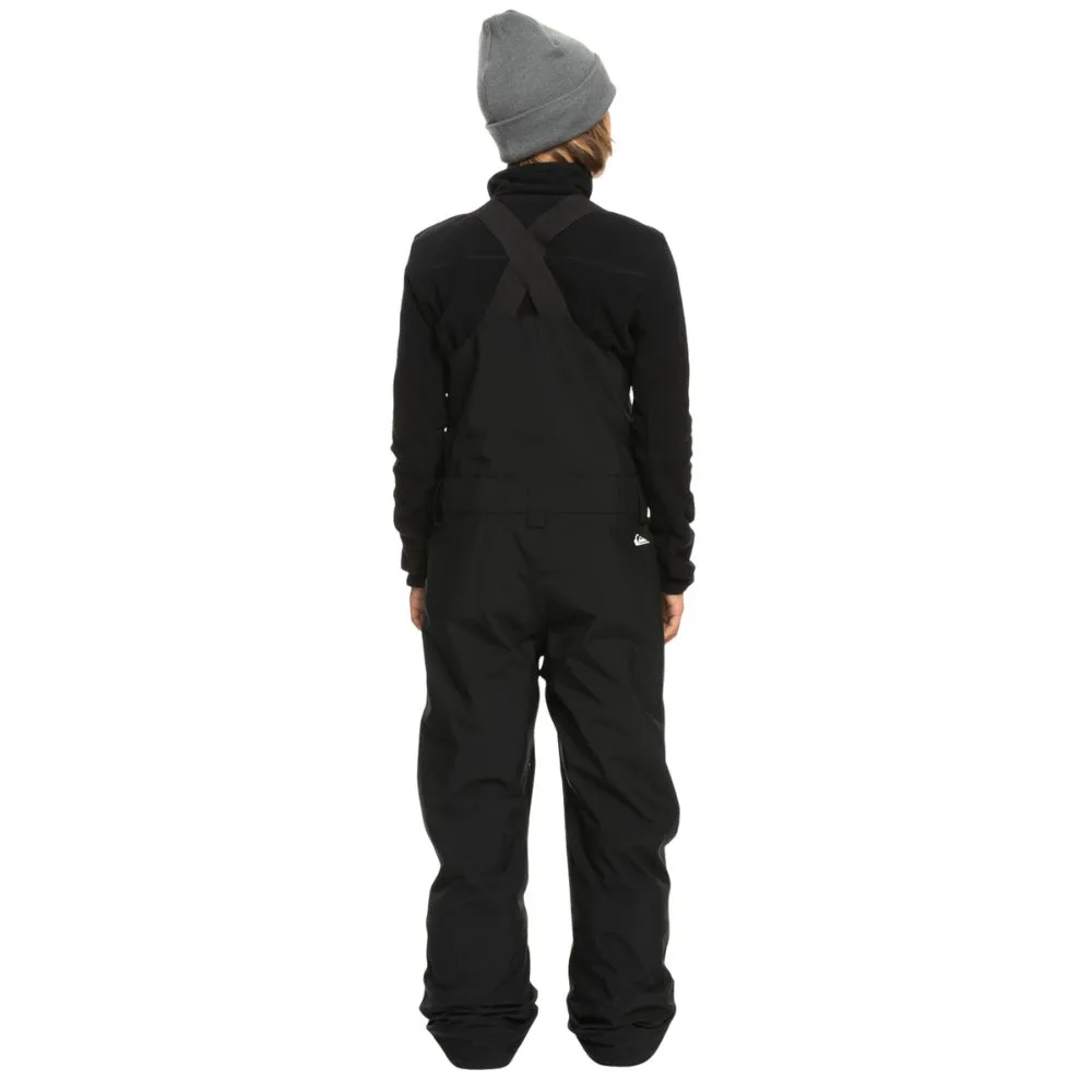 Quiksilver Mash Up Youth Boys Bib Pants - Black