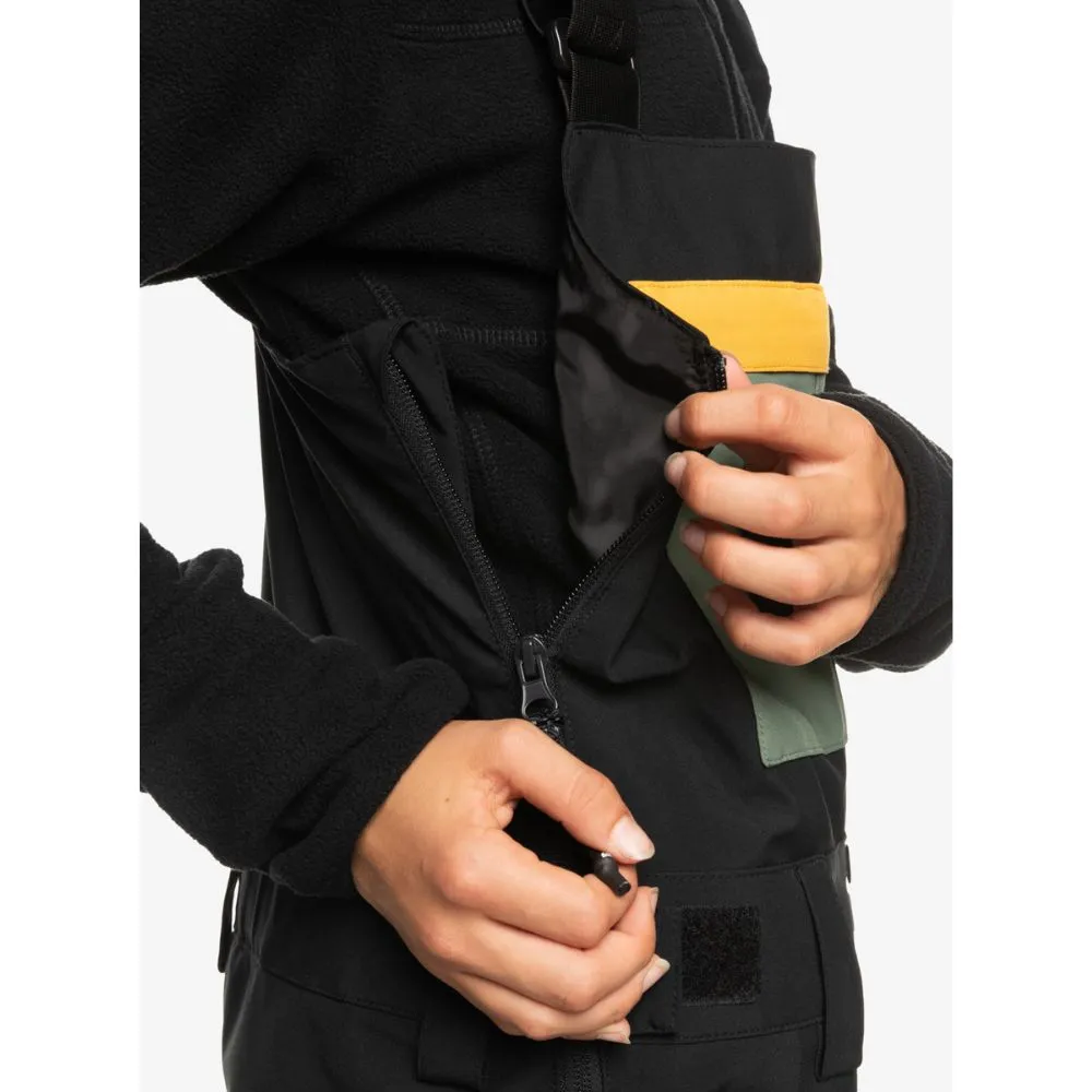 Quiksilver Mash Up Youth Boys Bib Pants - Black