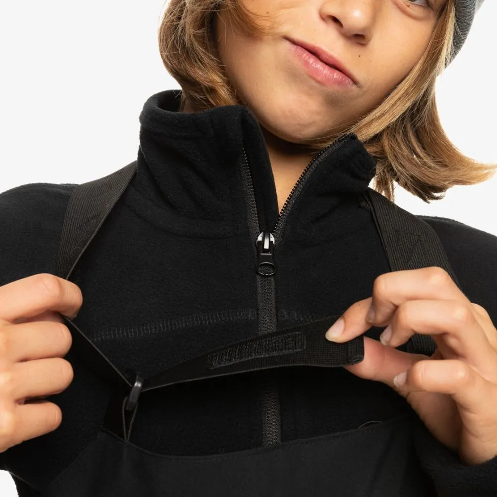 Quiksilver Mash Up Youth Boys Bib Pants - Black