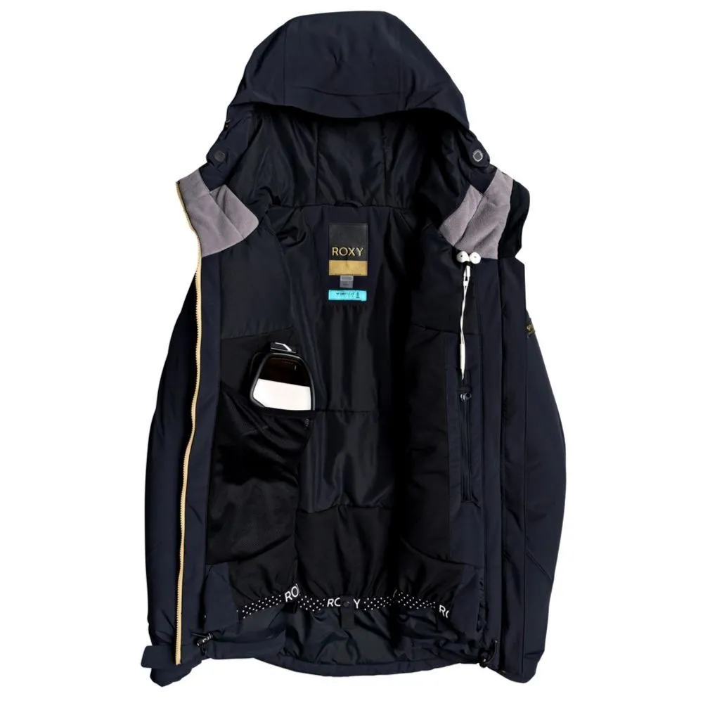 Roxy Premiere Womens Heated Ski Jacket - True Black