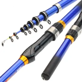 Telescopic Rock Fishing Rod Spinning Fly Carp Feeder Carbon Fiber Pesca 3M 2.7M 2.4M 2.1M 1.8M 1.5M