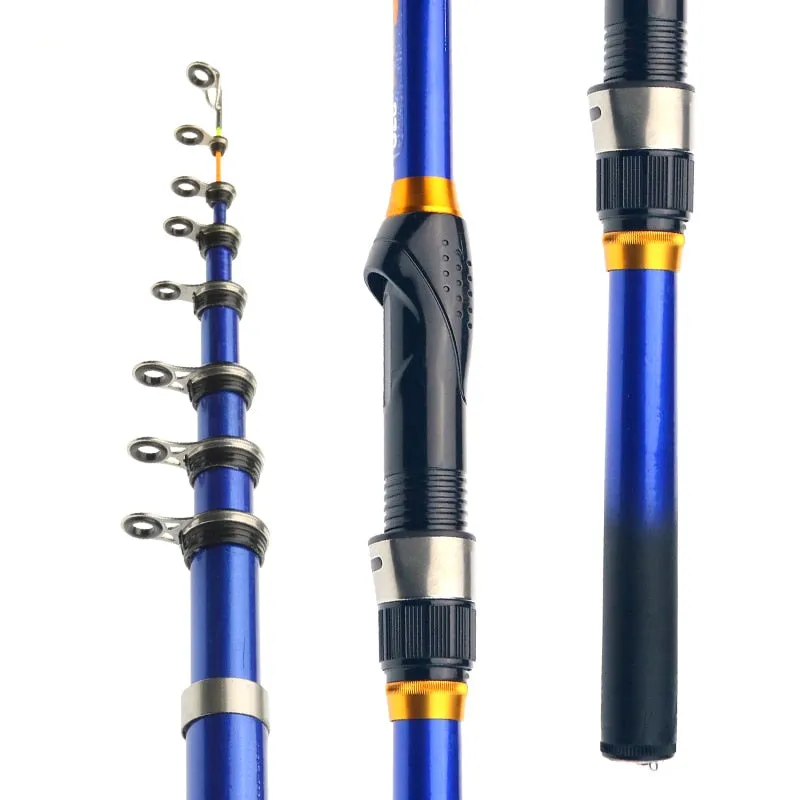 Telescopic Rock Fishing Rod Spinning Fly Carp Feeder Carbon Fiber Pesca 3M 2.7M 2.4M 2.1M 1.8M 1.5M