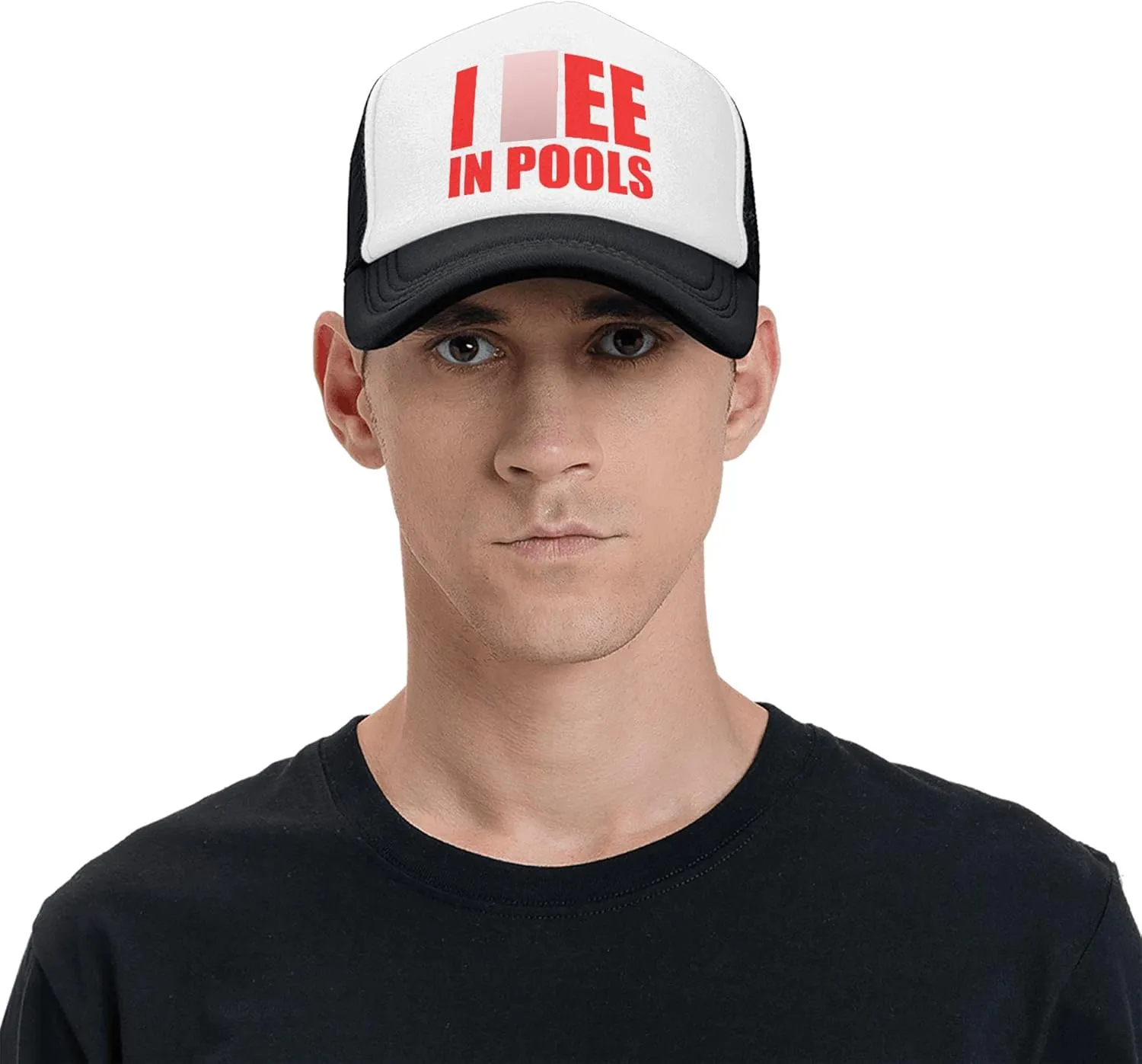 Trucker Hats for Men Women, Funny Gag Gifts Joke, Classic Adjustable Mesh Baseball Cap Snapback Hat Black