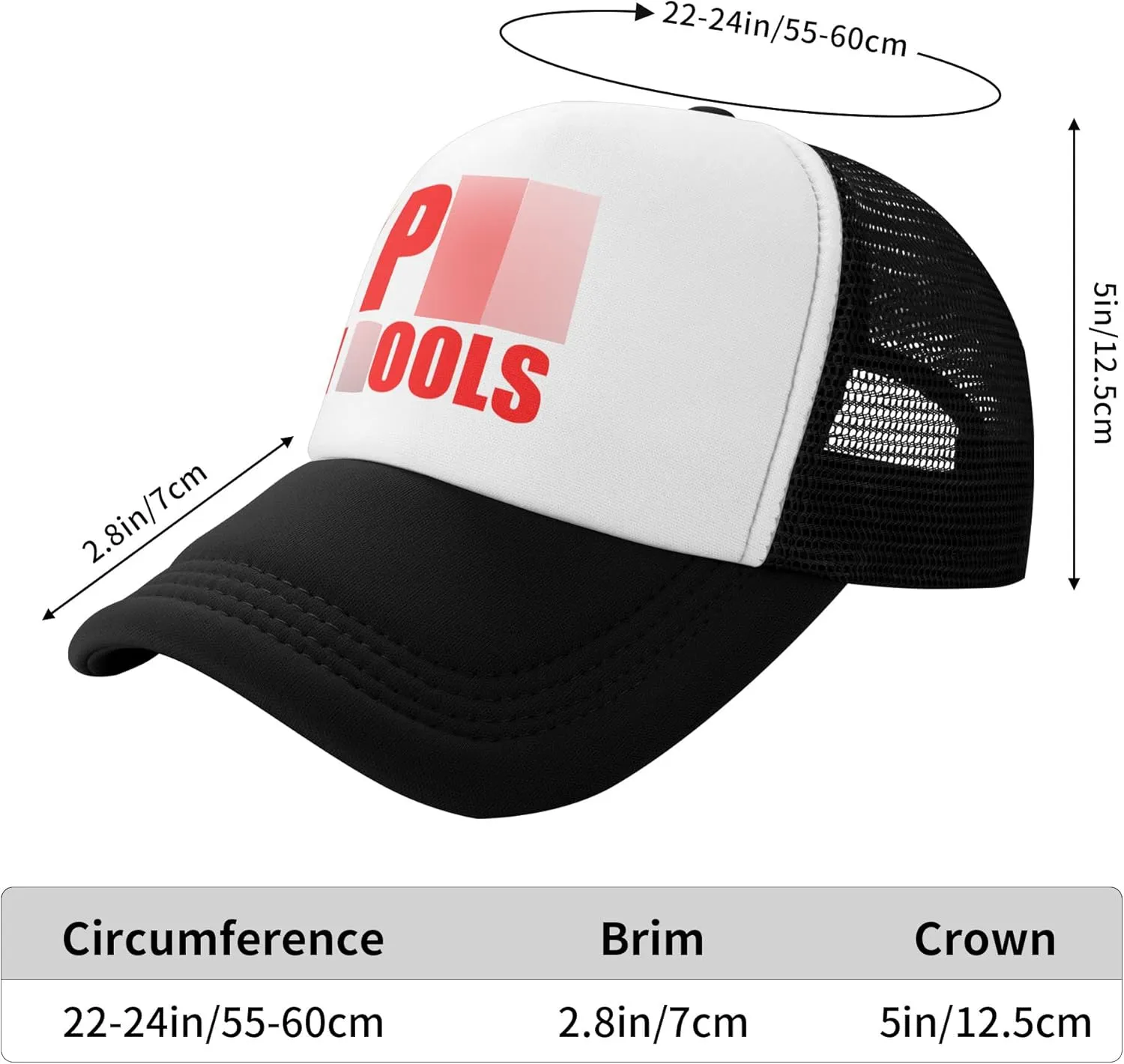 Trucker Hats for Men Women, Funny Gag Gifts Joke, Classic Adjustable Mesh Baseball Cap Snapback Hat Black