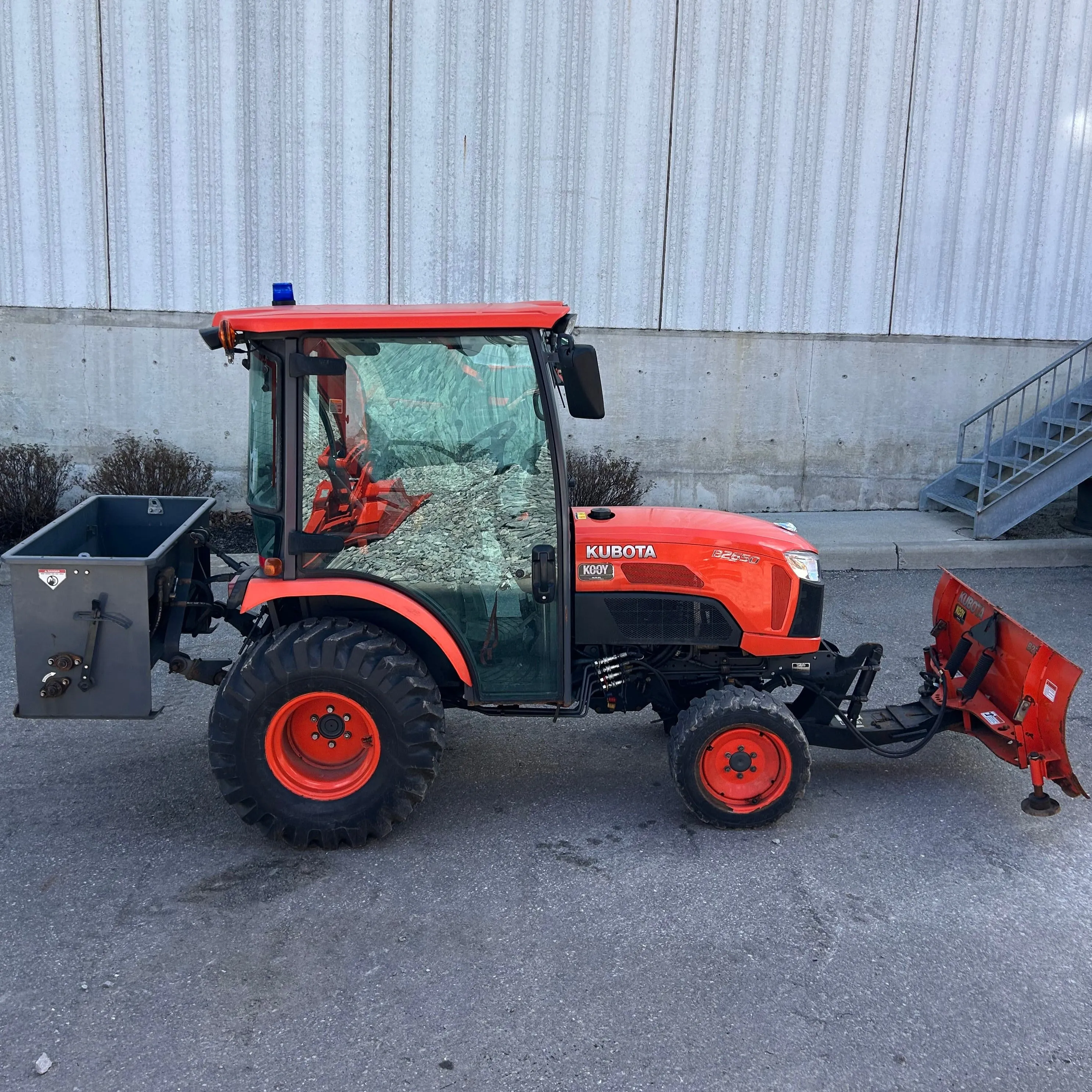 Used 2019 Kubota B2650HSDCC Tractor with Blade and Salter (428 Hours)