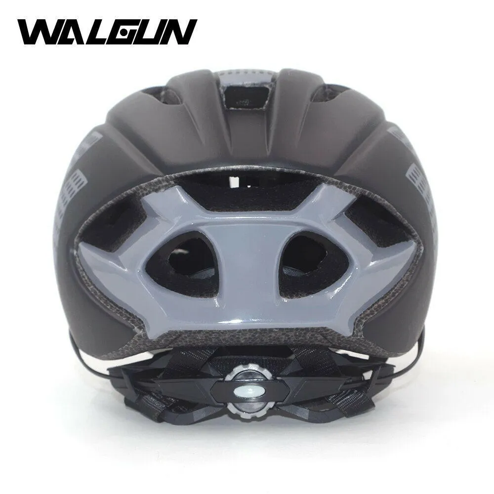 WALGUN Aero Cycling Helmet Road Bike Helmet Adults Lens Goggles Visor Time Trial TT Triathlon Bicycle Helmet M L for Men Women