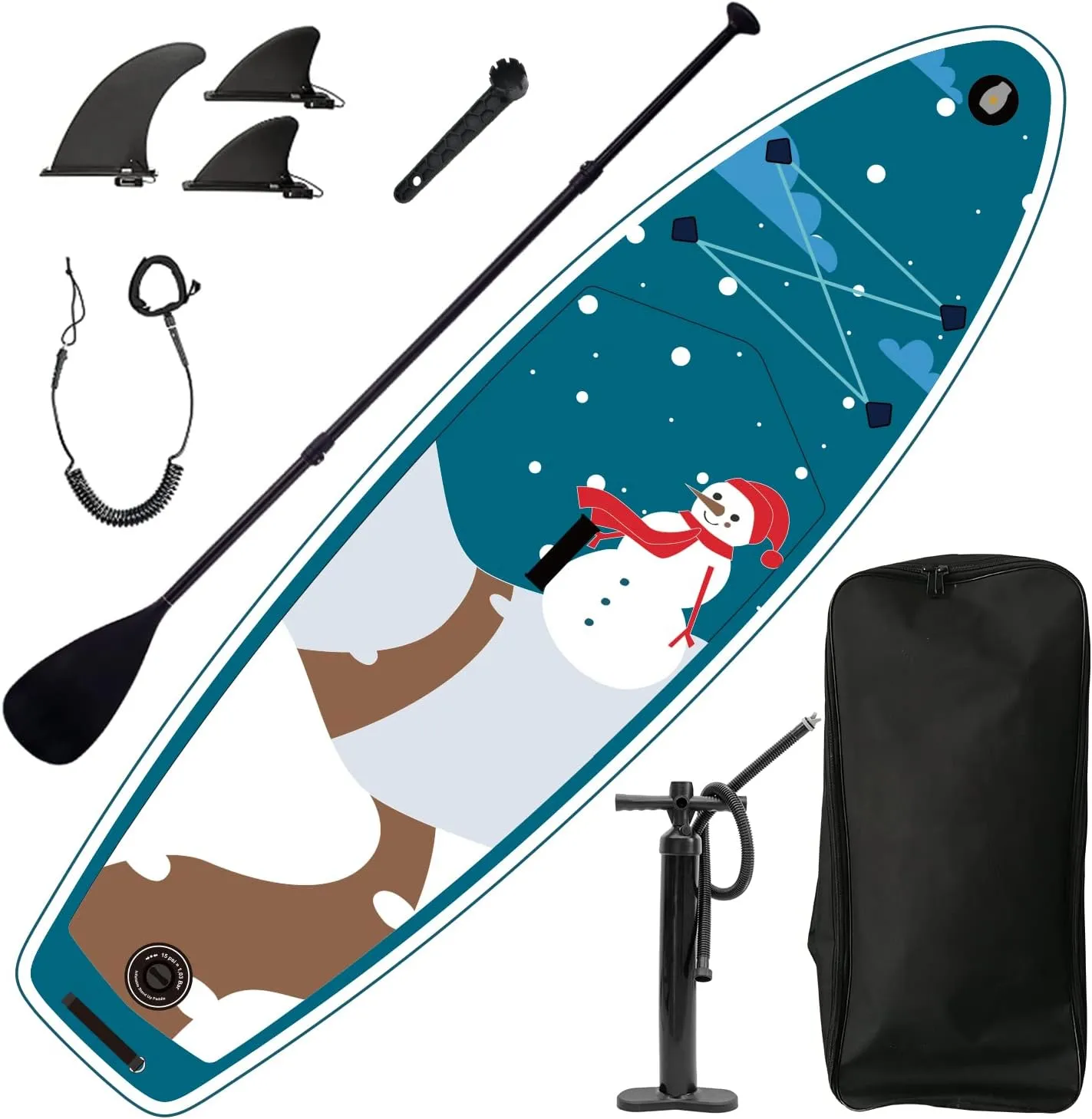 with Premium SUP Paddle Board Accessories,Inflatable Paddle Board with Anti-Abrasion PVC Material - Durable for Kayak and Inflatable Kayak