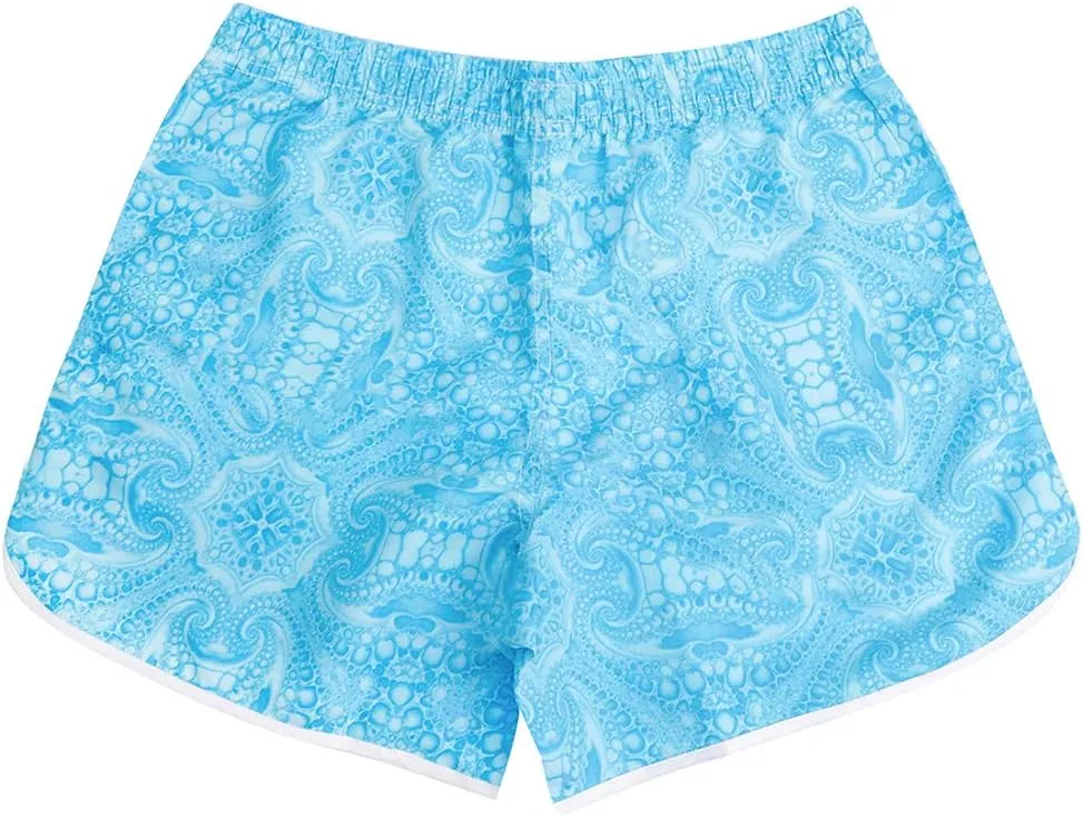 Womens Board Shorts Beach Quick Dry Fabric Swim Slim Trunks Ocean Travel Sports