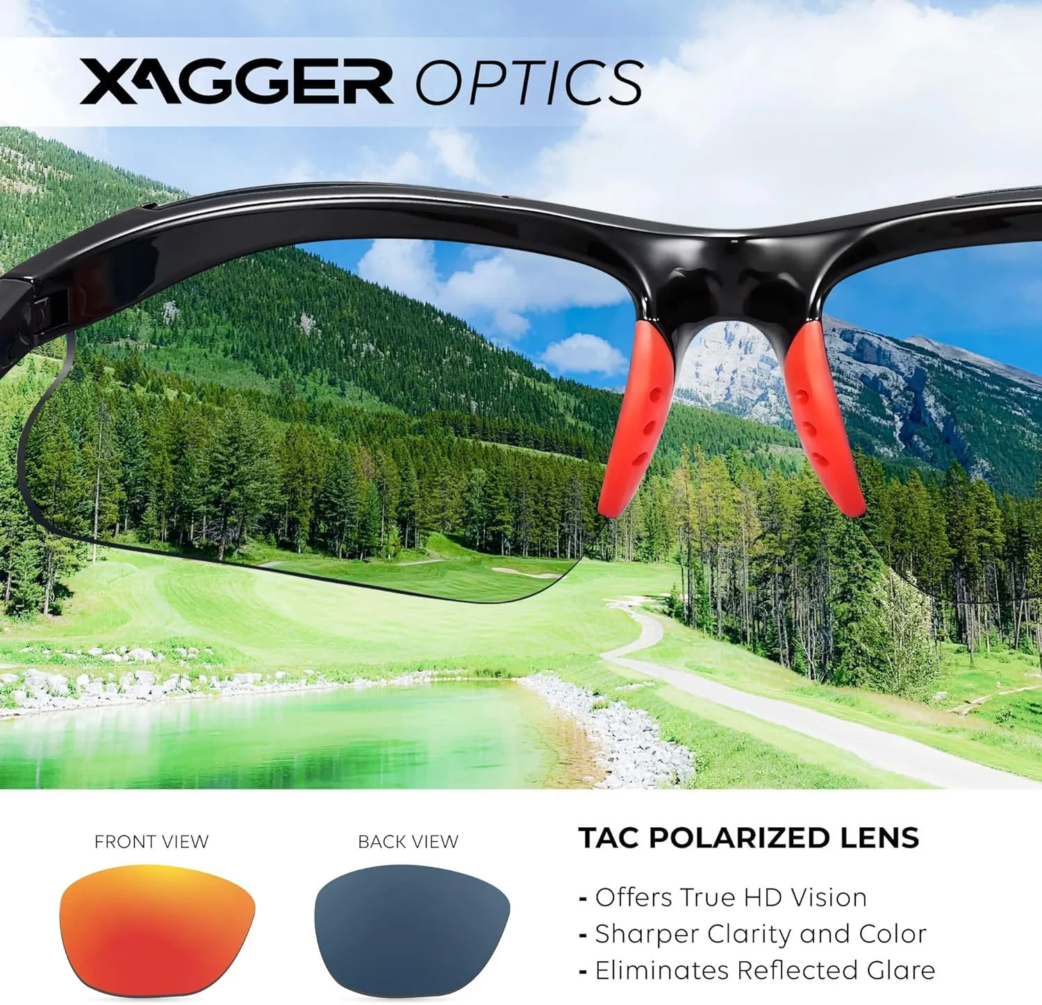 Xagger Kids Youth Polarized Sports Sunglasses for Boys Girls Baseball Softball Glasses TR90 Frame